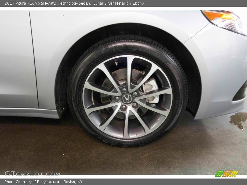 Lunar Silver Metallic / Ebony 2017 Acura TLX V6 SH-AWD Technology Sedan