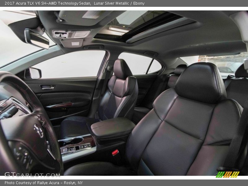 Lunar Silver Metallic / Ebony 2017 Acura TLX V6 SH-AWD Technology Sedan
