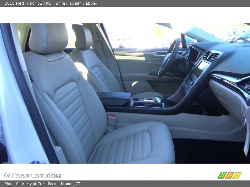 White Platinum / Ebony 2018 Ford Fusion SE AWD