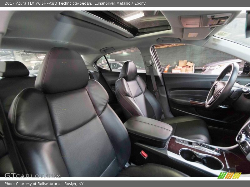 Lunar Silver Metallic / Ebony 2017 Acura TLX V6 SH-AWD Technology Sedan