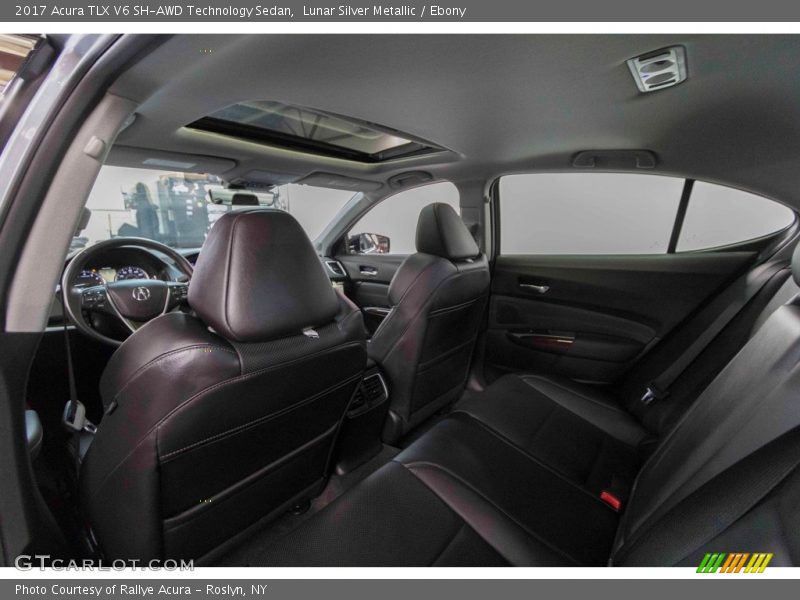 Lunar Silver Metallic / Ebony 2017 Acura TLX V6 SH-AWD Technology Sedan