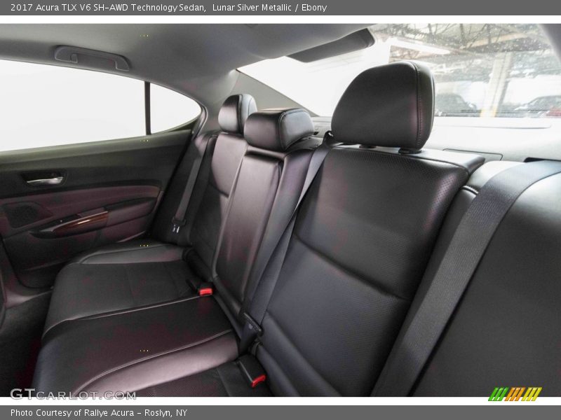 Lunar Silver Metallic / Ebony 2017 Acura TLX V6 SH-AWD Technology Sedan