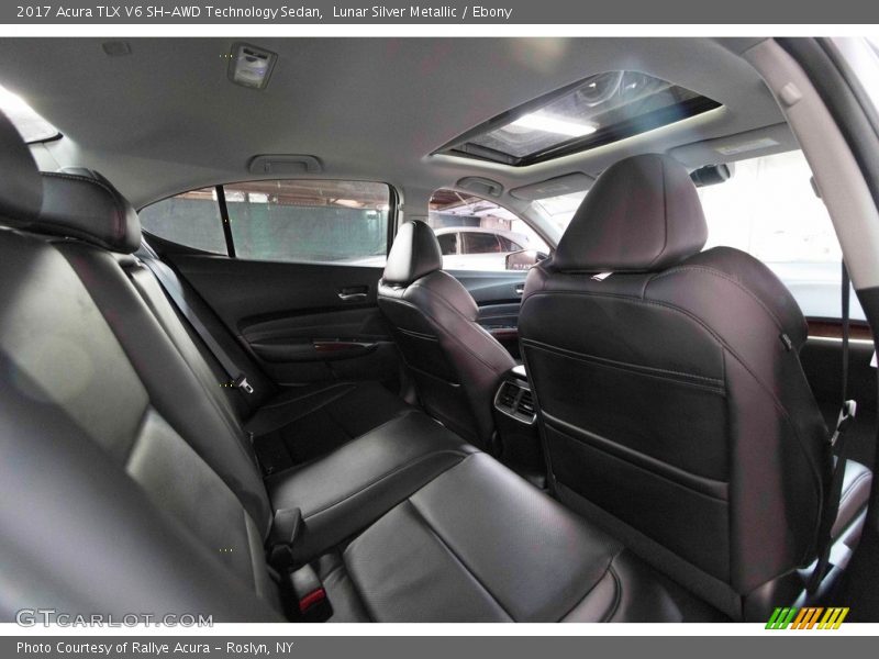 Lunar Silver Metallic / Ebony 2017 Acura TLX V6 SH-AWD Technology Sedan