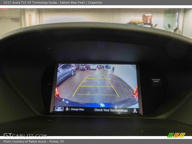 Fathom Blue Pearl / Graystone 2017 Acura TLX V6 Technology Sedan