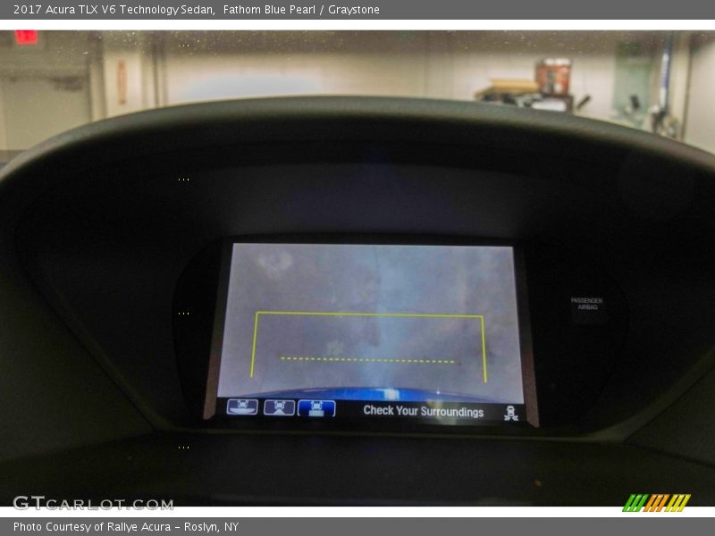 Fathom Blue Pearl / Graystone 2017 Acura TLX V6 Technology Sedan