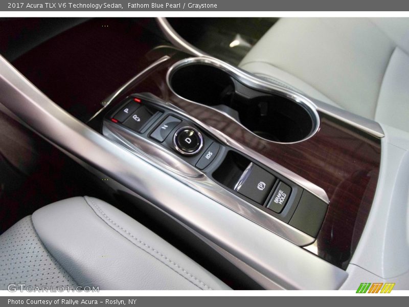 Fathom Blue Pearl / Graystone 2017 Acura TLX V6 Technology Sedan