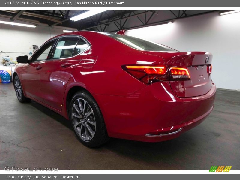 San Marino Red / Parchment 2017 Acura TLX V6 Technology Sedan