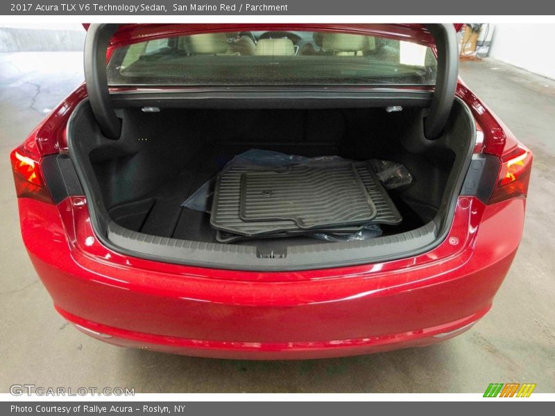 San Marino Red / Parchment 2017 Acura TLX V6 Technology Sedan