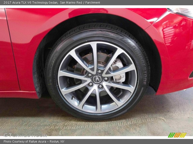 San Marino Red / Parchment 2017 Acura TLX V6 Technology Sedan