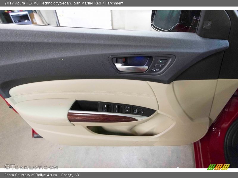 San Marino Red / Parchment 2017 Acura TLX V6 Technology Sedan