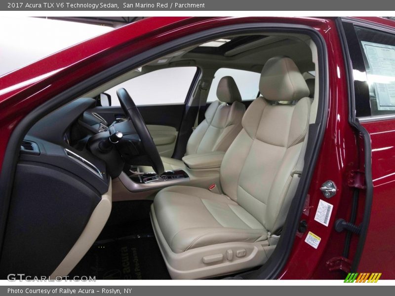 San Marino Red / Parchment 2017 Acura TLX V6 Technology Sedan