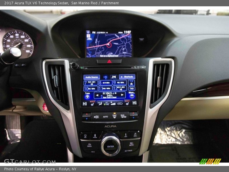 San Marino Red / Parchment 2017 Acura TLX V6 Technology Sedan