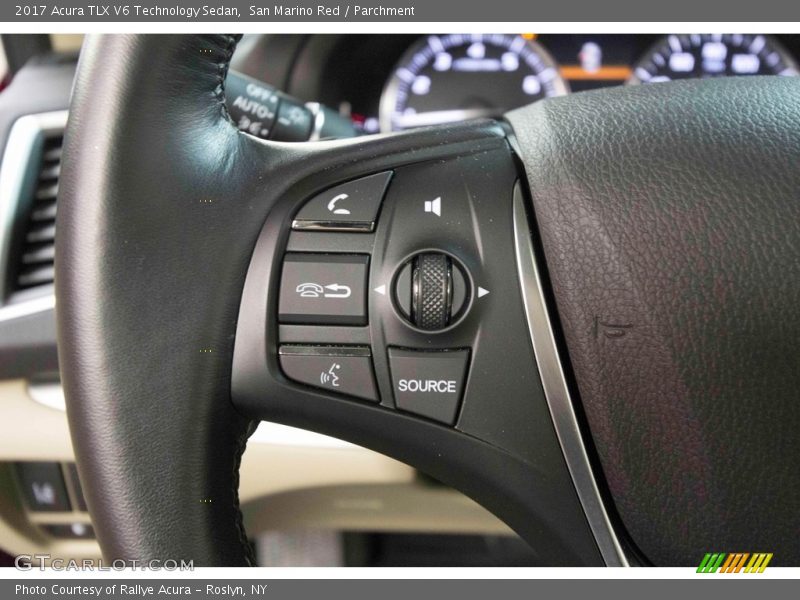 San Marino Red / Parchment 2017 Acura TLX V6 Technology Sedan