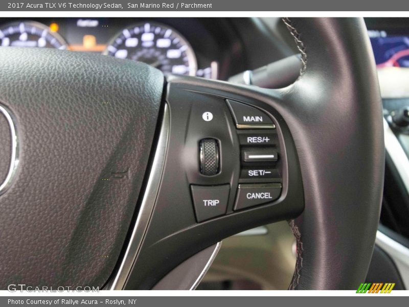 San Marino Red / Parchment 2017 Acura TLX V6 Technology Sedan