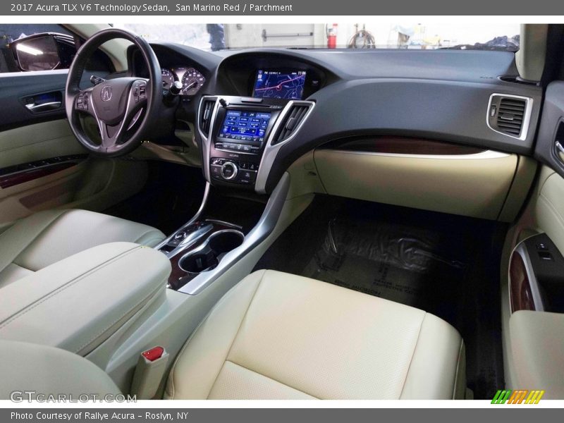 San Marino Red / Parchment 2017 Acura TLX V6 Technology Sedan