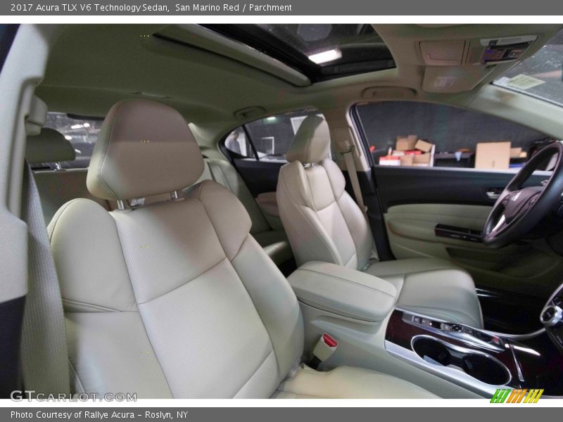 San Marino Red / Parchment 2017 Acura TLX V6 Technology Sedan