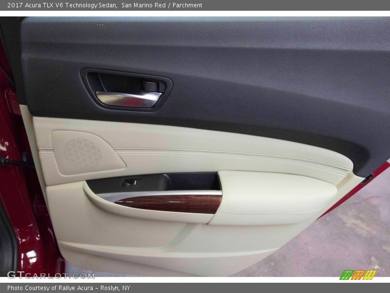 San Marino Red / Parchment 2017 Acura TLX V6 Technology Sedan
