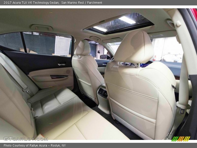San Marino Red / Parchment 2017 Acura TLX V6 Technology Sedan