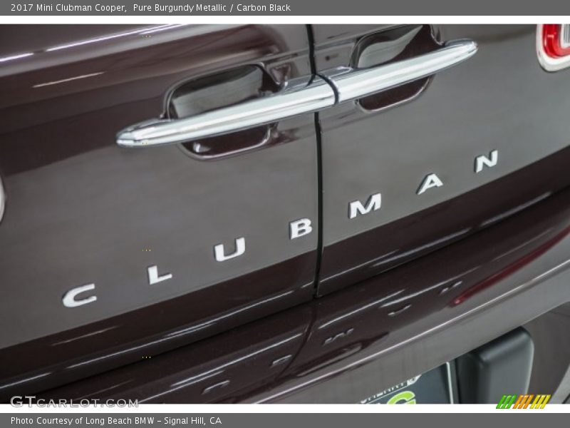Pure Burgundy Metallic / Carbon Black 2017 Mini Clubman Cooper