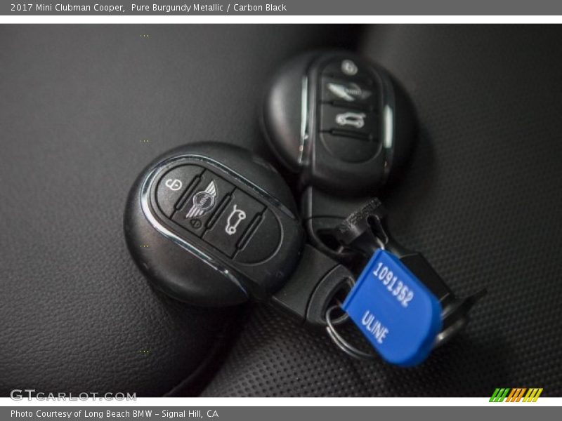 Pure Burgundy Metallic / Carbon Black 2017 Mini Clubman Cooper