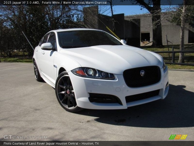 Polaris White / Warm Charcoal/Warm Charcoal 2015 Jaguar XF 3.0 AWD