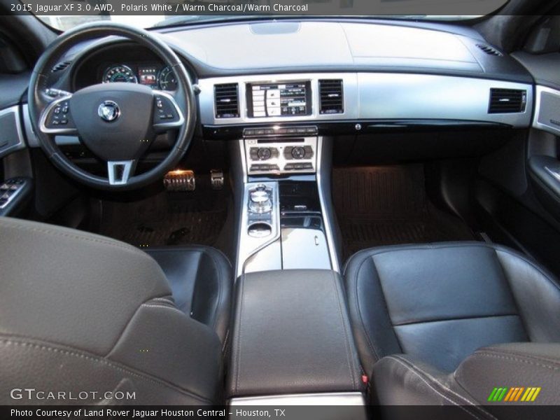 Polaris White / Warm Charcoal/Warm Charcoal 2015 Jaguar XF 3.0 AWD
