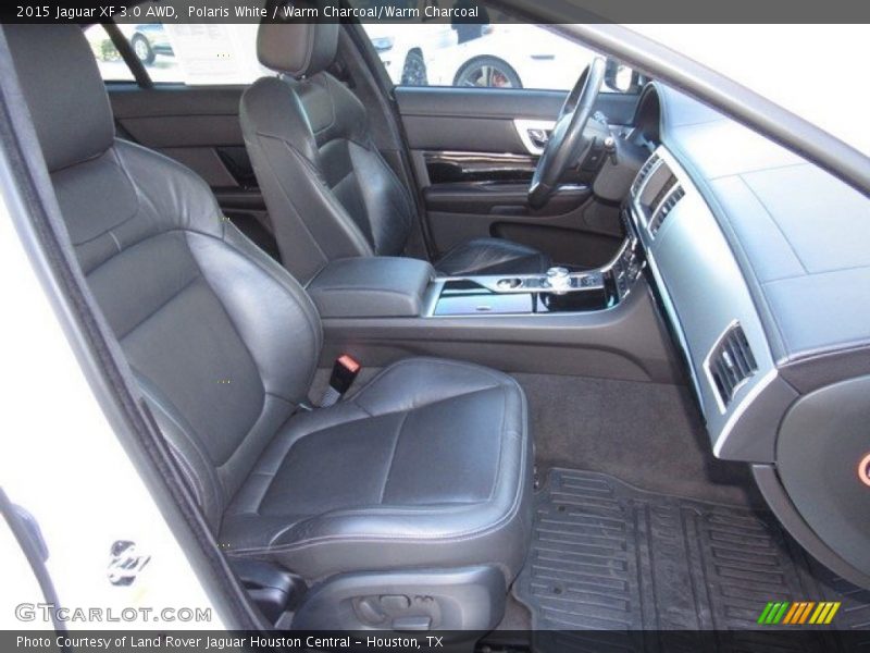 Polaris White / Warm Charcoal/Warm Charcoal 2015 Jaguar XF 3.0 AWD