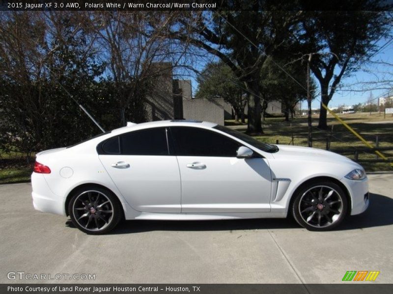 Polaris White / Warm Charcoal/Warm Charcoal 2015 Jaguar XF 3.0 AWD