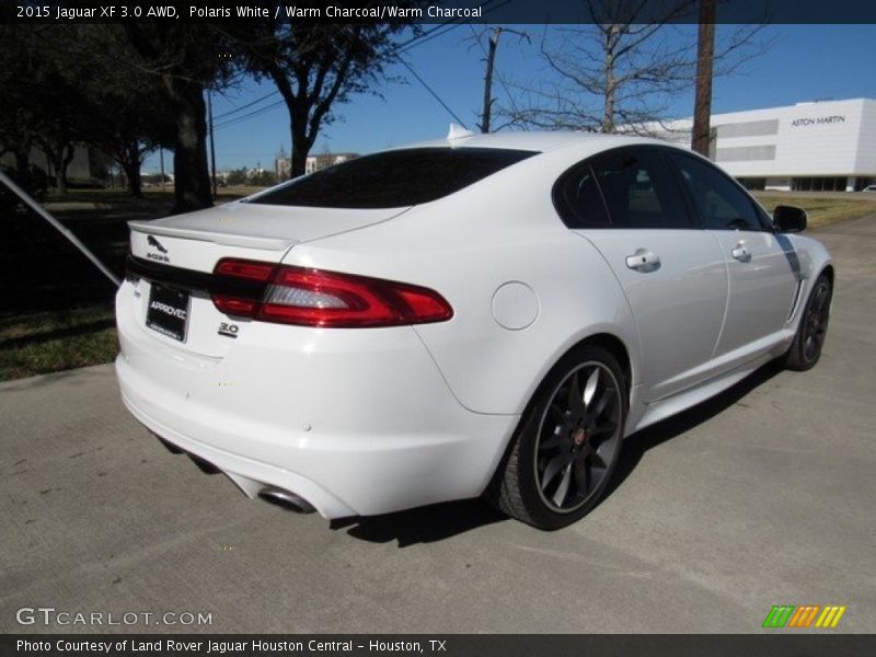 Polaris White / Warm Charcoal/Warm Charcoal 2015 Jaguar XF 3.0 AWD