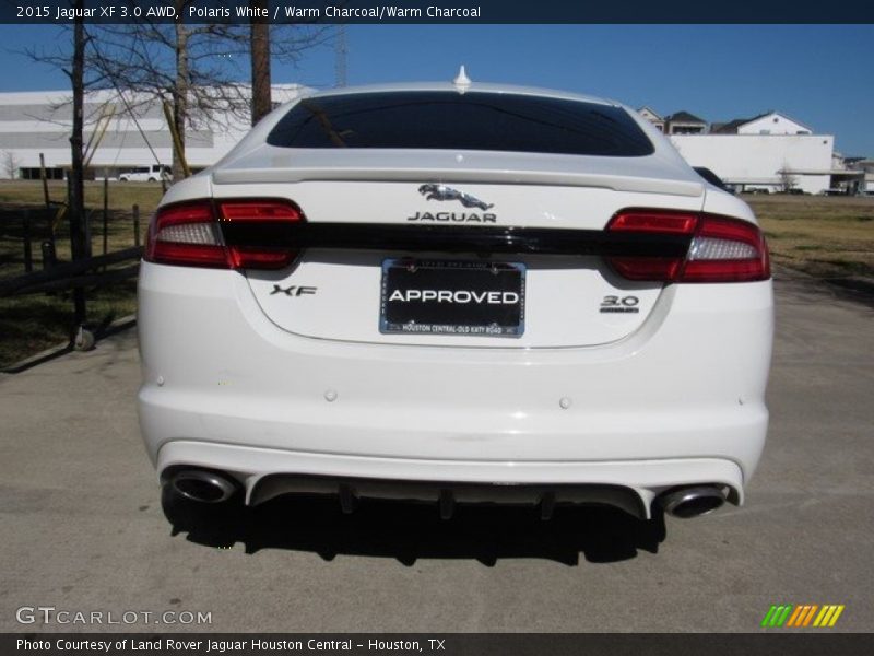 Polaris White / Warm Charcoal/Warm Charcoal 2015 Jaguar XF 3.0 AWD