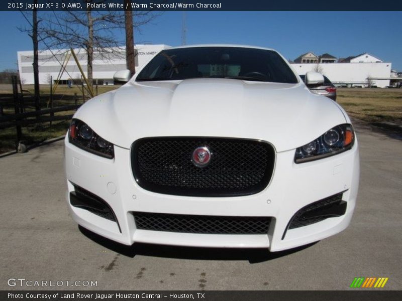 Polaris White / Warm Charcoal/Warm Charcoal 2015 Jaguar XF 3.0 AWD