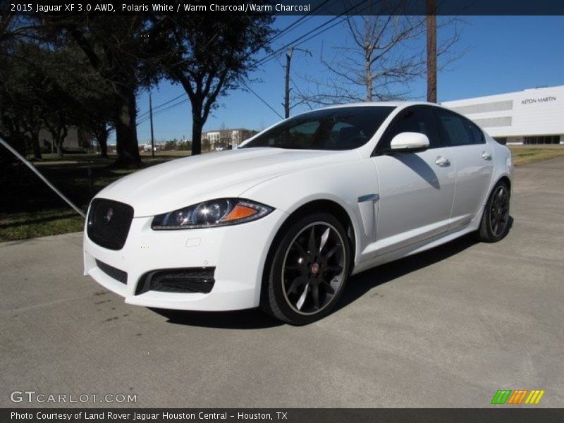 Polaris White / Warm Charcoal/Warm Charcoal 2015 Jaguar XF 3.0 AWD
