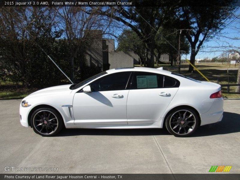Polaris White / Warm Charcoal/Warm Charcoal 2015 Jaguar XF 3.0 AWD