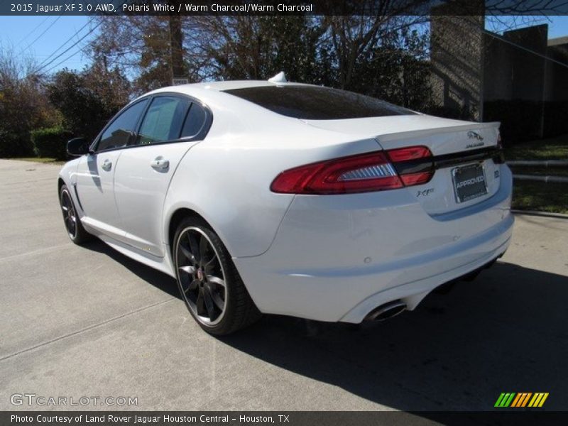 Polaris White / Warm Charcoal/Warm Charcoal 2015 Jaguar XF 3.0 AWD