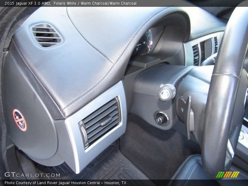 Polaris White / Warm Charcoal/Warm Charcoal 2015 Jaguar XF 3.0 AWD