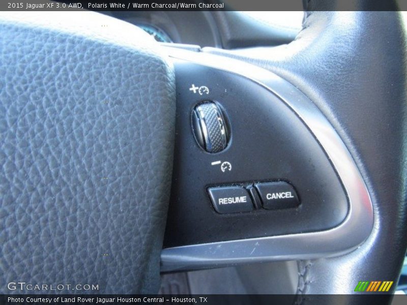 Polaris White / Warm Charcoal/Warm Charcoal 2015 Jaguar XF 3.0 AWD