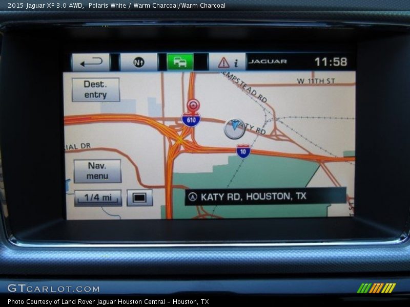 Polaris White / Warm Charcoal/Warm Charcoal 2015 Jaguar XF 3.0 AWD