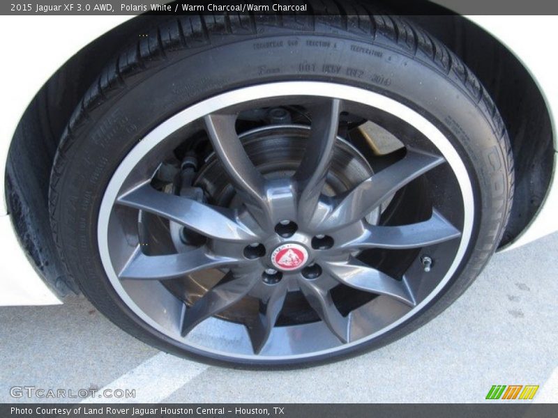 Polaris White / Warm Charcoal/Warm Charcoal 2015 Jaguar XF 3.0 AWD