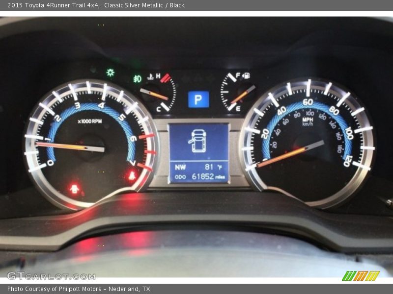 Classic Silver Metallic / Black 2015 Toyota 4Runner Trail 4x4