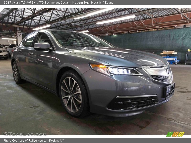 Modern Steel Metallic / Ebony 2017 Acura TLX V6 SH-AWD Technology Sedan