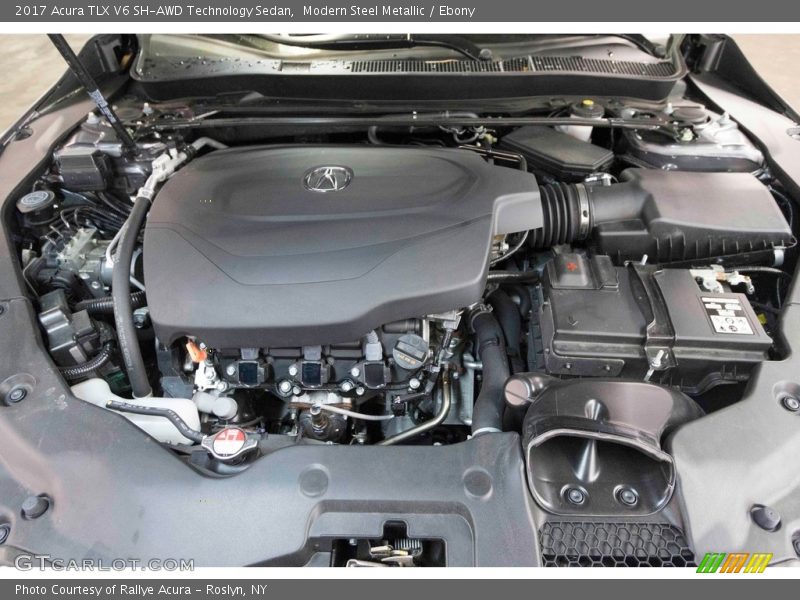 Modern Steel Metallic / Ebony 2017 Acura TLX V6 SH-AWD Technology Sedan