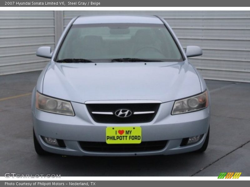 Steel Gray / Beige 2007 Hyundai Sonata Limited V6