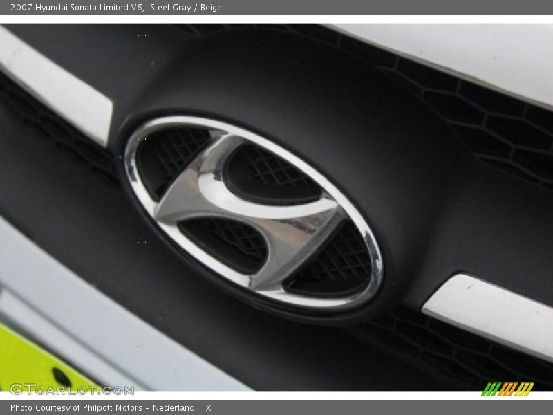 Steel Gray / Beige 2007 Hyundai Sonata Limited V6