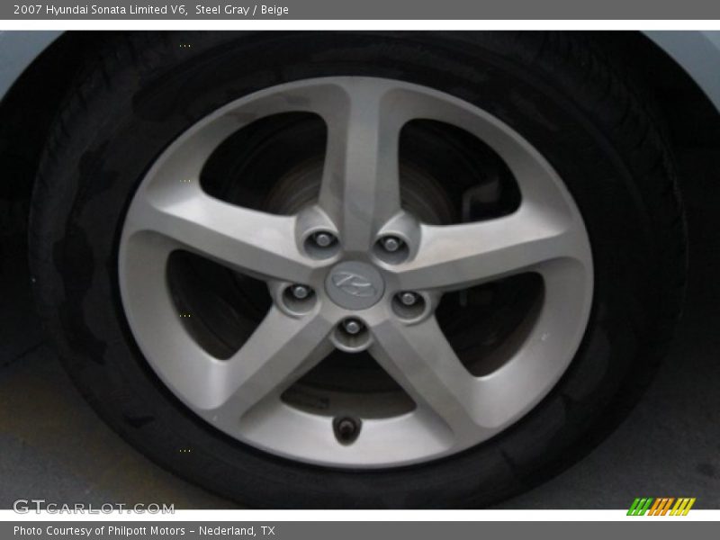 Steel Gray / Beige 2007 Hyundai Sonata Limited V6