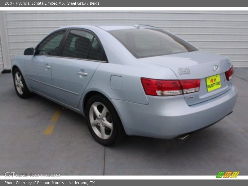 Steel Gray / Beige 2007 Hyundai Sonata Limited V6