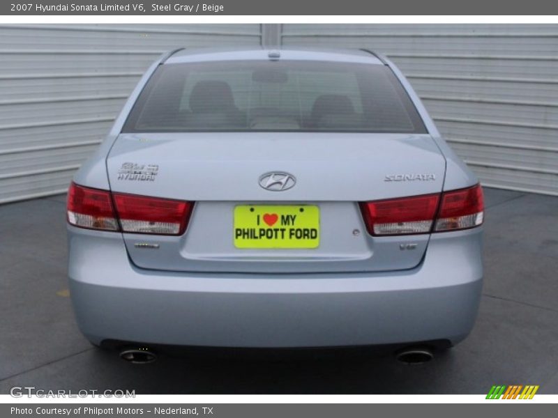 Steel Gray / Beige 2007 Hyundai Sonata Limited V6