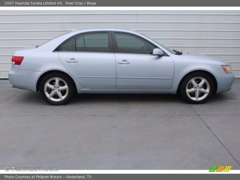 Steel Gray / Beige 2007 Hyundai Sonata Limited V6