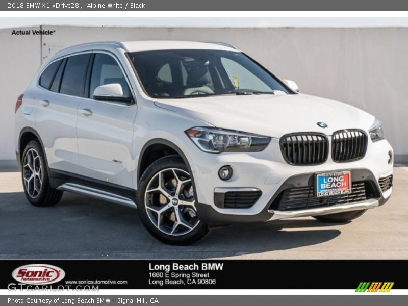 Alpine White / Black 2018 BMW X1 xDrive28i