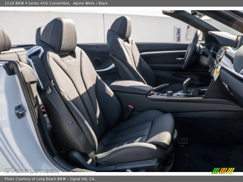 Alpine White / Black 2018 BMW 4 Series 430i Convertible