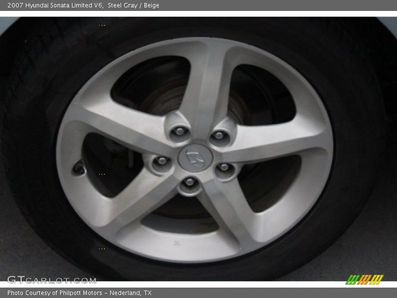 Steel Gray / Beige 2007 Hyundai Sonata Limited V6